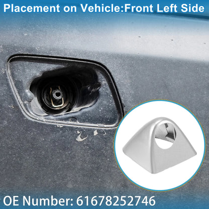 Washer Nozzle Cover Cap No. 61678252746 for BMW X5 (2000–2006) Silver Tone