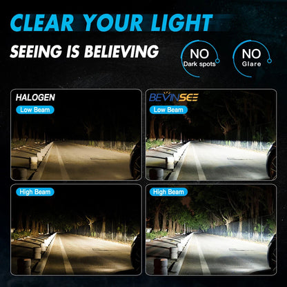 2X 9003 H4 LED Headlights Bulbs for Honda Civic (1992–2003) Hi/Low Beam 6500K