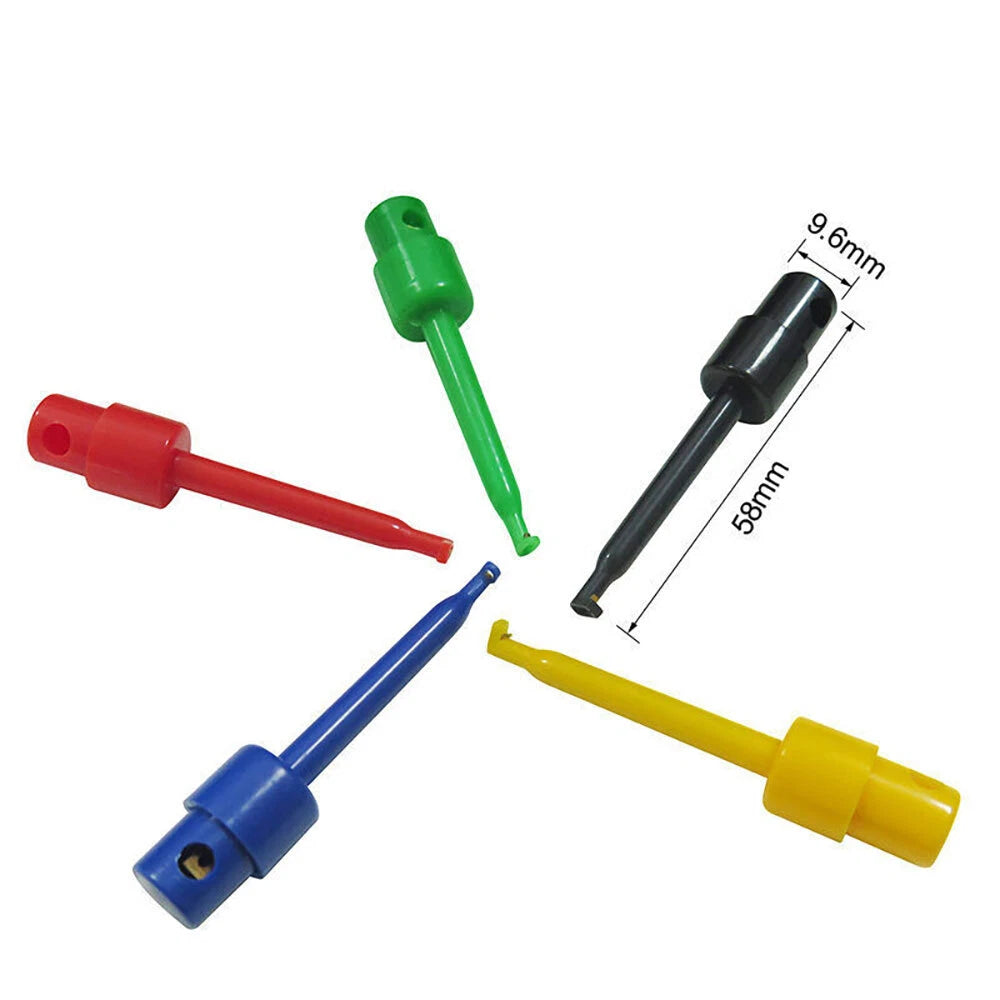 20 PCS SMD IC Test Hook Clip Mini Grabber Insulated Copper for DIY Electrical