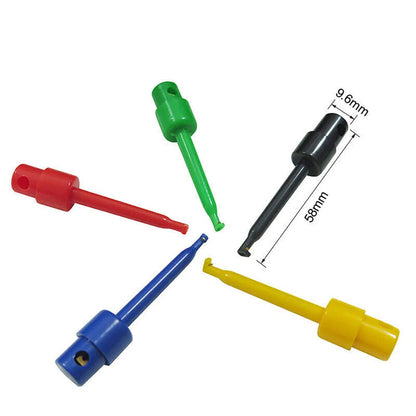 20 PCS SMD IC Test Hook Clip Mini Grabber Insulated Copper for DIY Electrical
