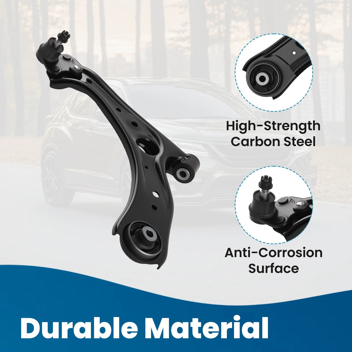 LH Front Lower Control Arm w/ Ball Joint for Honda HR-V (2016–2022) GZBEHK