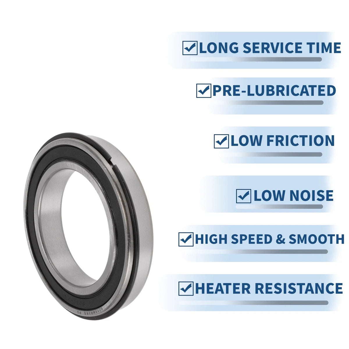 6015NR2RS Deep Groove Ball Bearings for Scooter Skateboard Wheel (75x115x20mm)