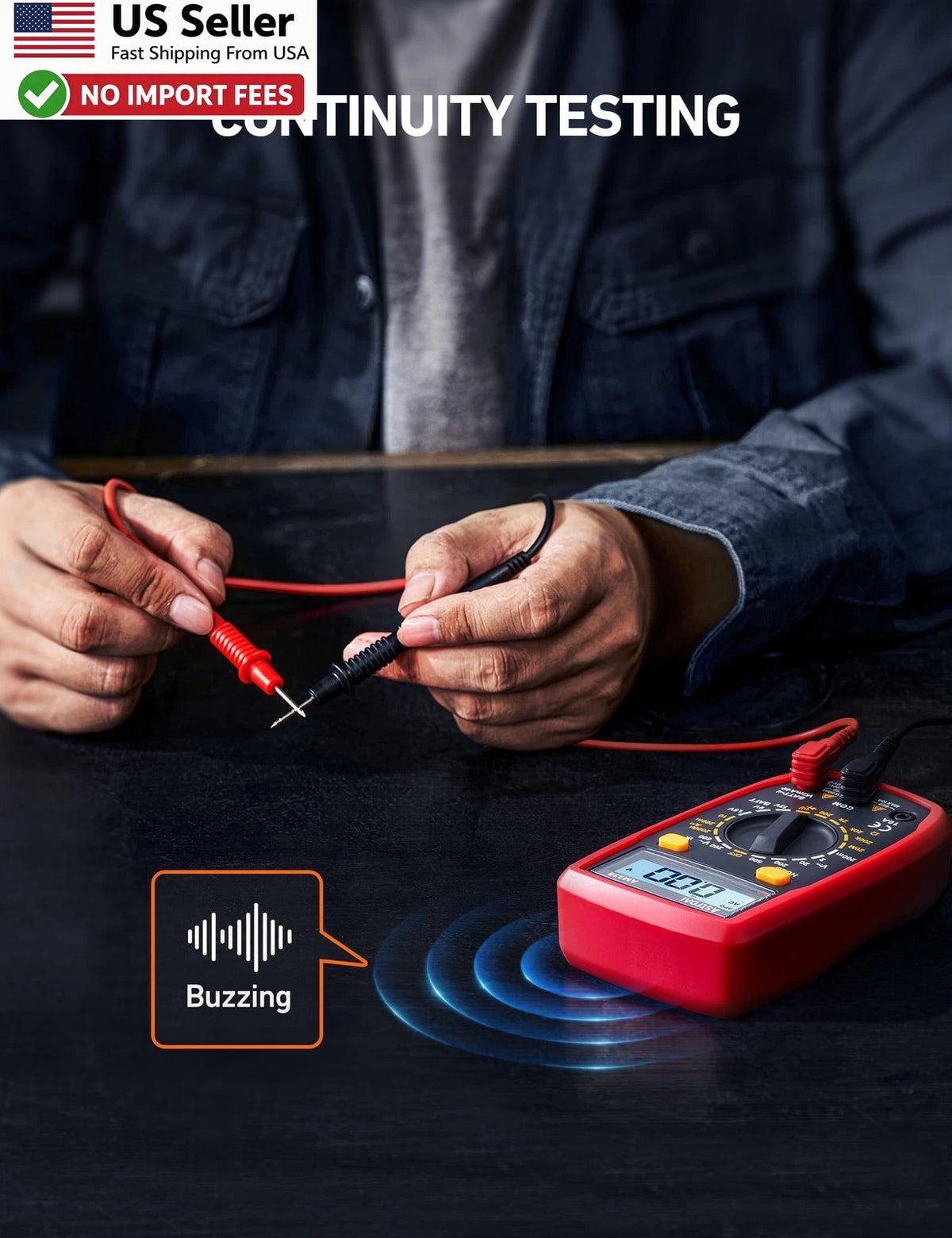 Digital Multimeter for AstroAI (2000 Counts)