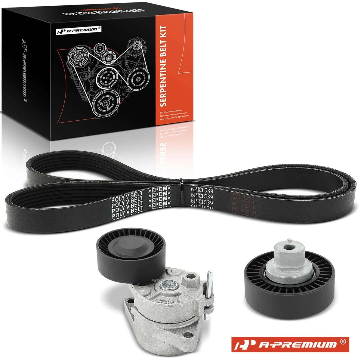 3X Serpentine Belt Drive Component Kit for BMW 323i 320i 325xi 330Ci 525i 530i (2000–2006)