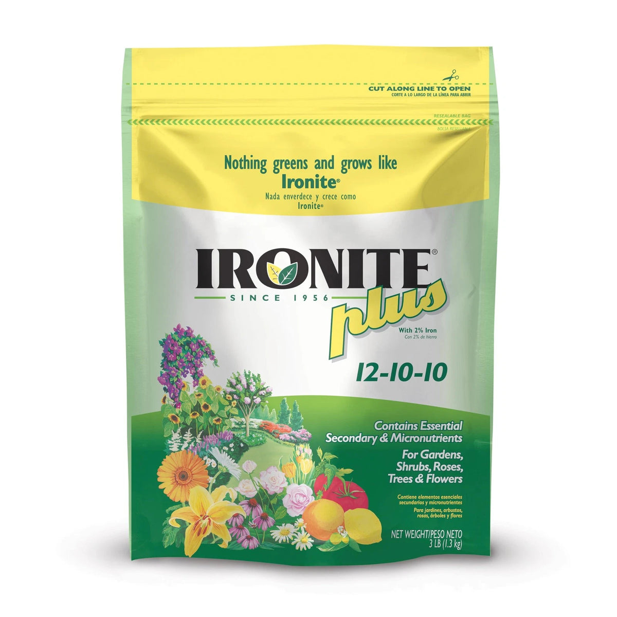 3lb Ironite Plus Plant Food for Shrubs & Trees (Granular 12-10-10)