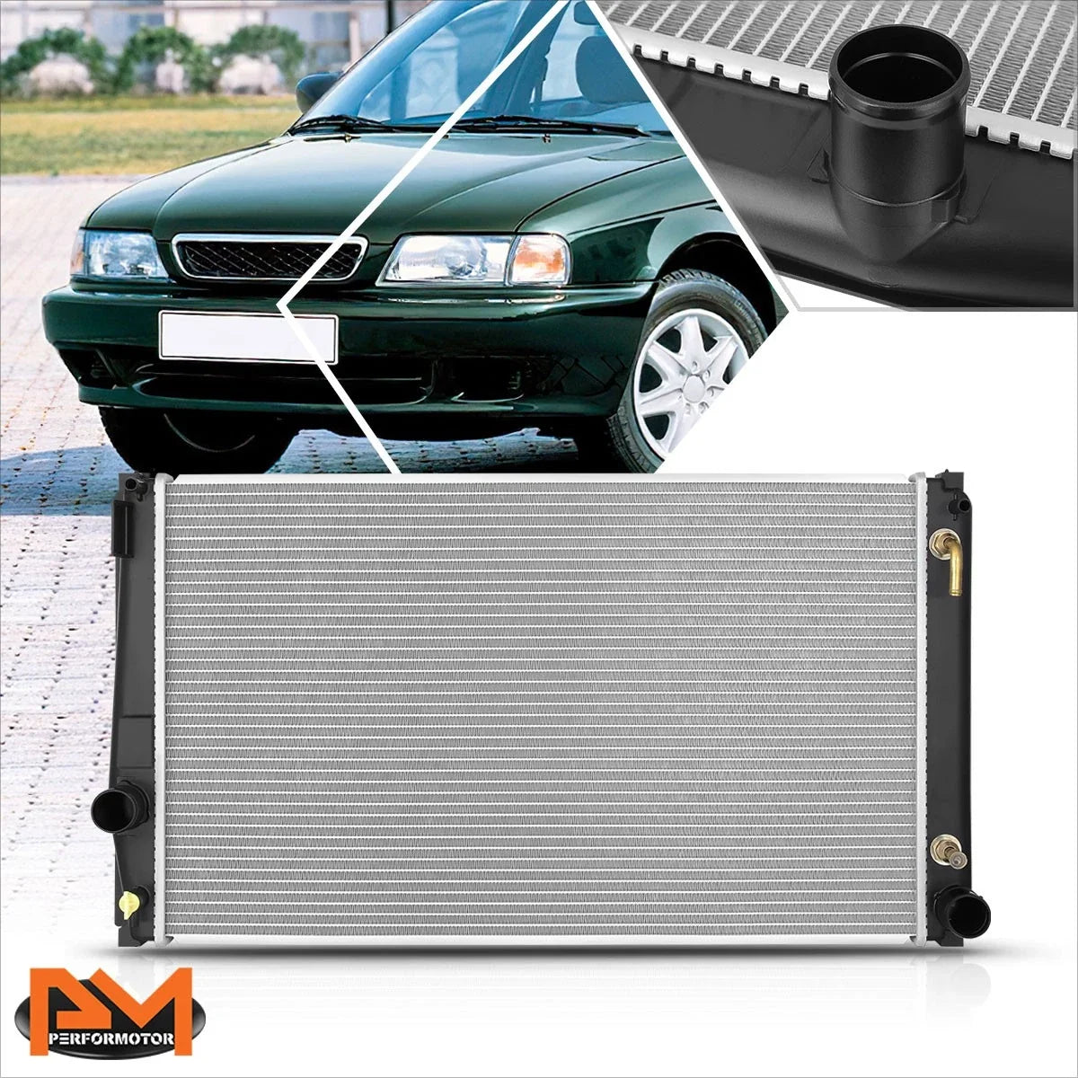 Aluminum Core Radiator DPI-13685 for Suzuki Esteem 1995–2000 1.6L Sedan