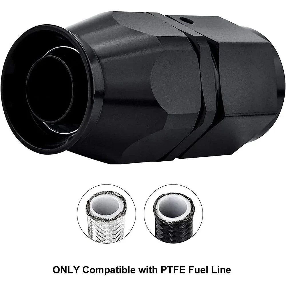1PCS 8AN PTFE Hose End Fitting Adapter Straight 0° for Universal