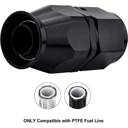 1PCS 8AN PTFE Hose End Fitting Adapter Straight 0° for Universal