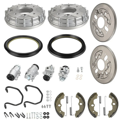 Front Brake Drum Wheel Cylinder Plate Kit for Honda FourTrax Foreman TRX400 (1995–2004)