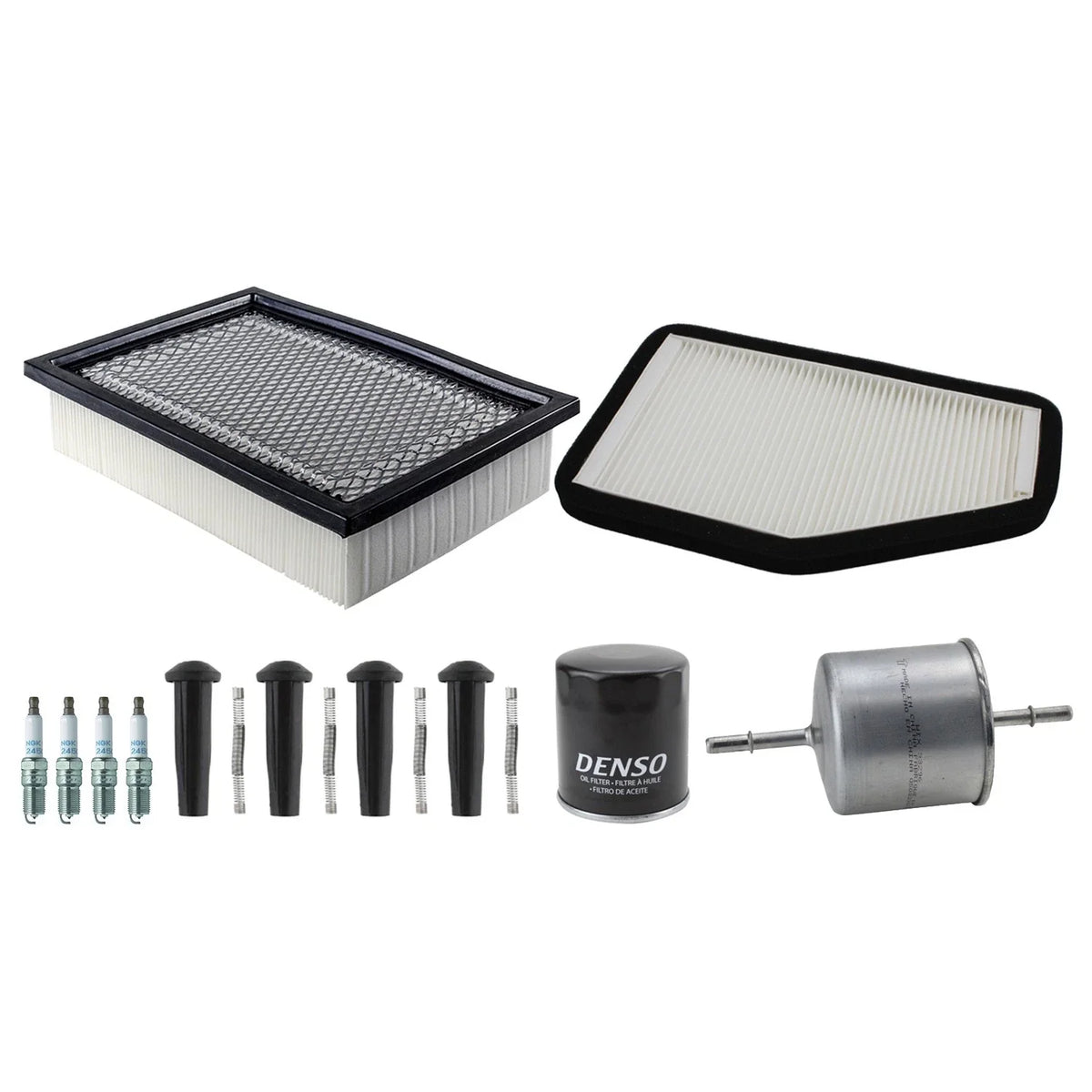 Tune Up Kit with 4 Spark Plugs & Boots for Mariner Tribute (2001–2008)