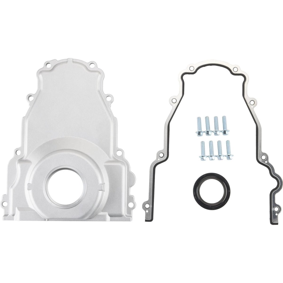 LS Gen 3 Timing Cover 6061 Aluminum with Gasket/Hardware Polished for Chevrolet (1997–2002)