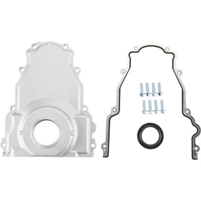 LS Gen 3 Timing Cover 6061 Aluminum with Gasket/Hardware Polished for Chevrolet (1997–2002)