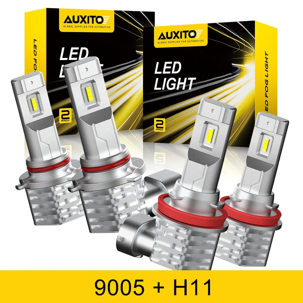 AUXITO H11 9005 LED Headlight Bulbs Kit 6500K for High/Low Beam