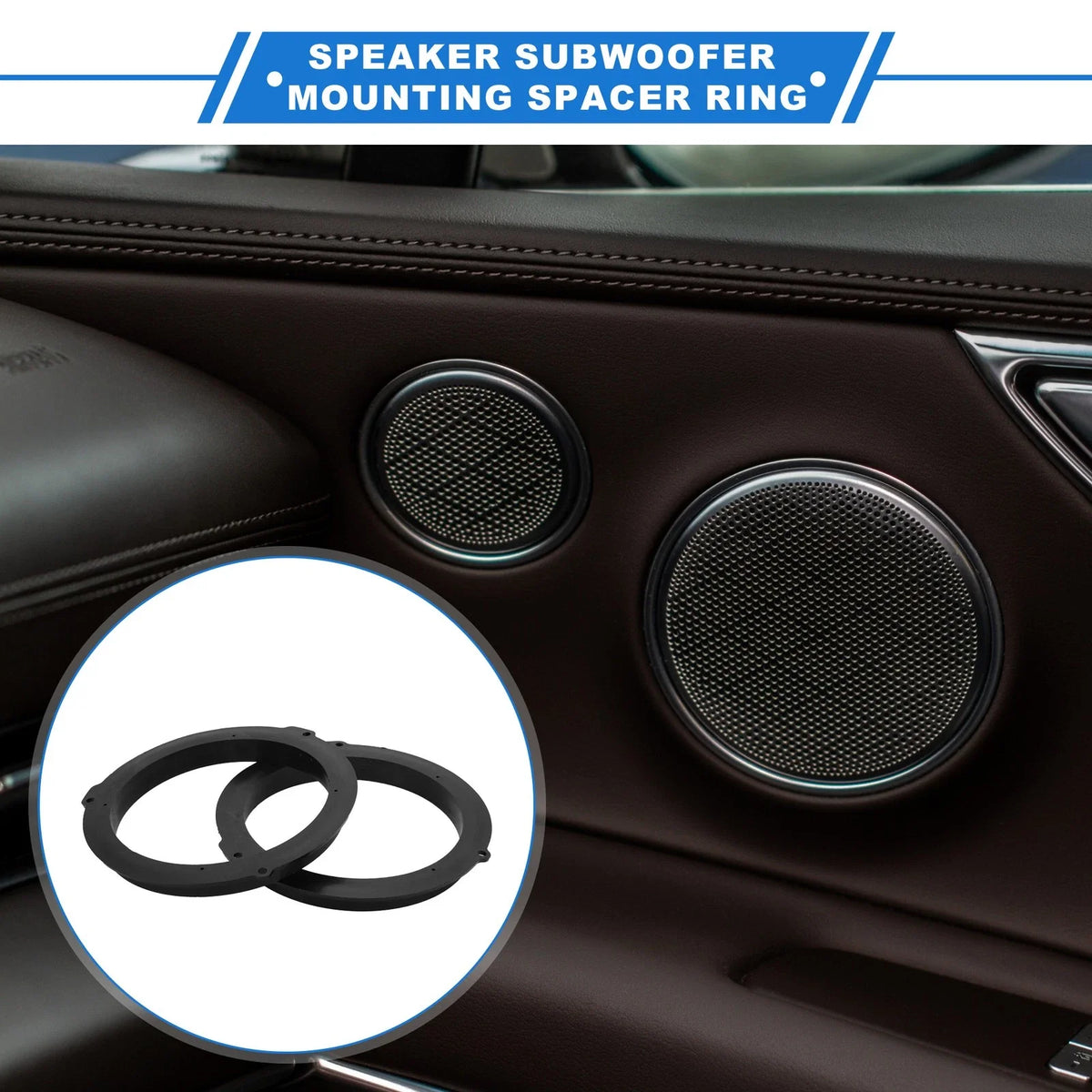 2X Speaker Spacer Ring for Ford Escape (6.5'' Tweeter)