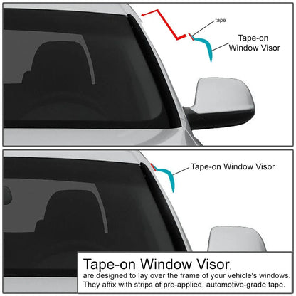 Window Visor/Wind Deflector for Jeep Patriot (2007–2017) - Smoke Tint