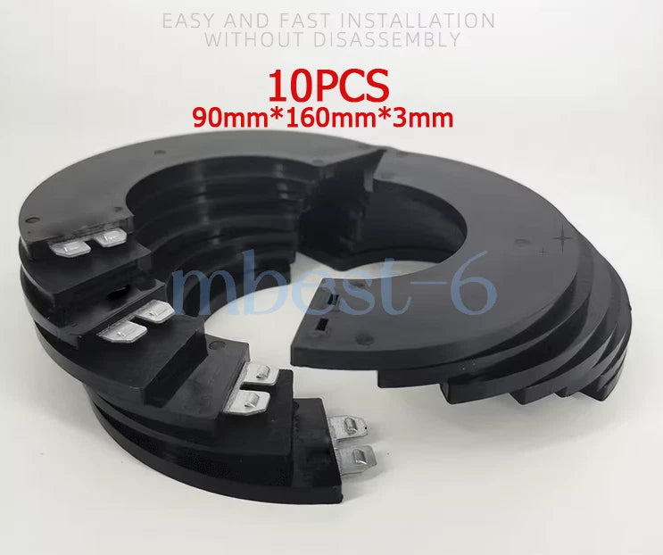 10pcs Bucket Pin Shim Set for Excavator Skid Steer (90MMx3MM)