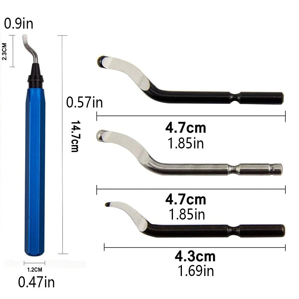Deburring Tool Blades (43mm & 47mm) for Plastic Aluminum Copper Steel