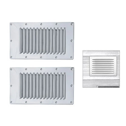 Metal Marine Vent Grille 228x127mm for Boat Wall Duct Systems