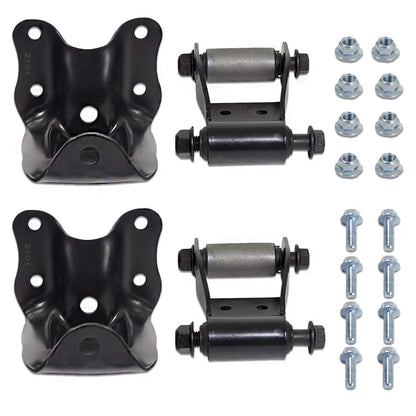 Set of 2 Leaf Spring Shackles & Brackets for Ford Ranger (1986–1997)