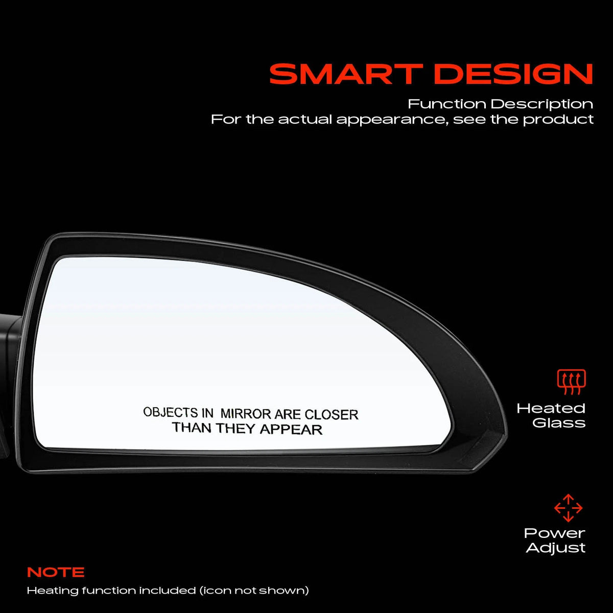 Heated Power Mirror for Chevy Impala (2006–2013) - 20759198, GM1321330
