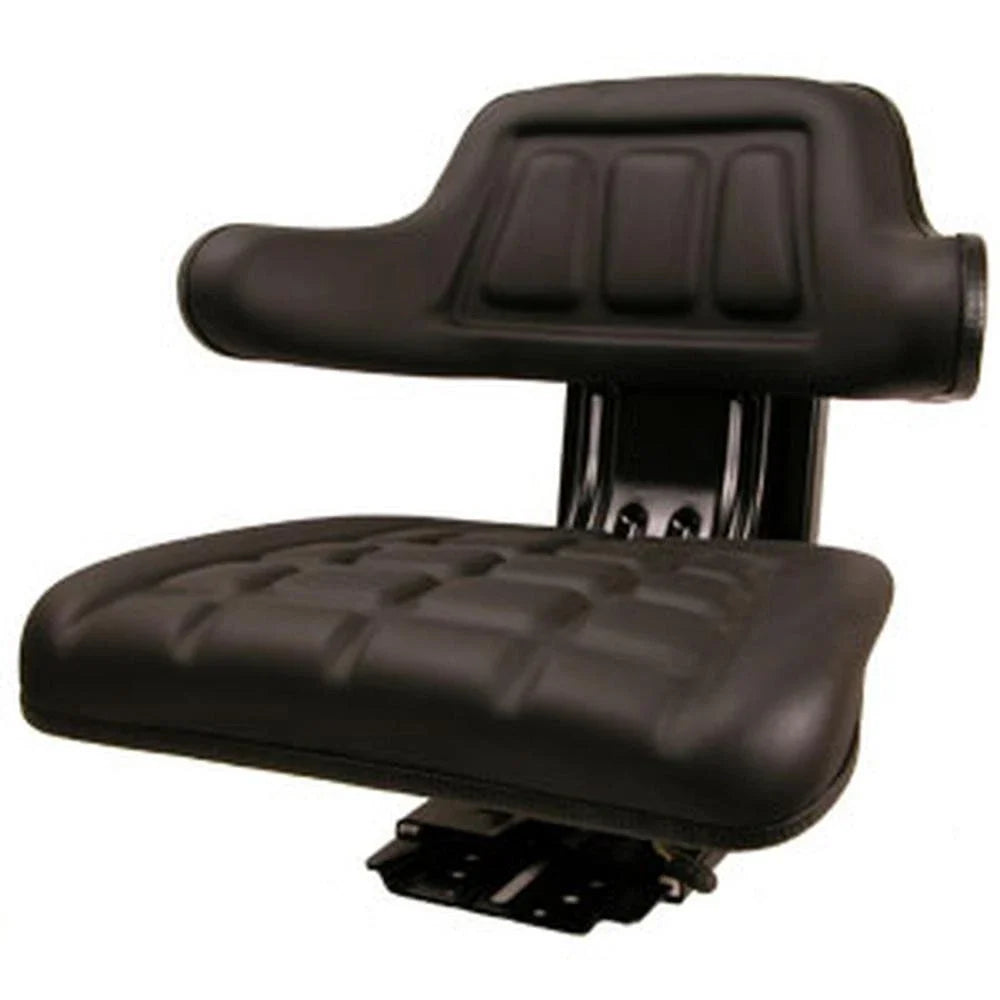 Black Waffle Style Suspension Seat for John Deere 2040 2040S 2120 2130 (1970–1990)