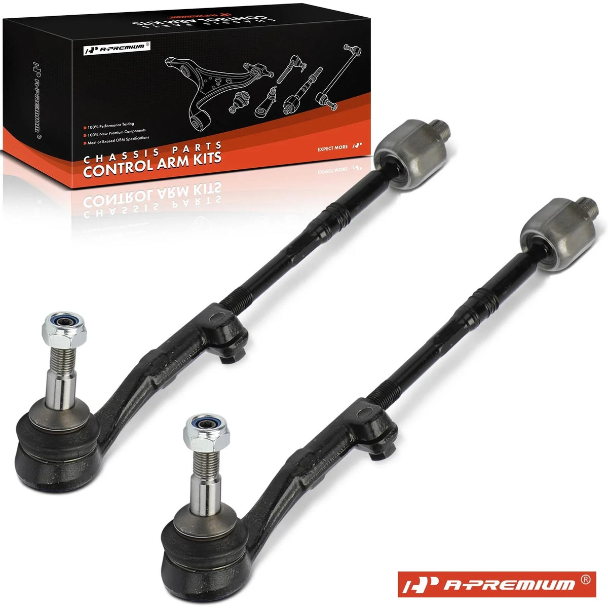 2X Tie Rod End Front for BMW 128i 135i 323i 325i 335is X1 Z4 (2008–2013)