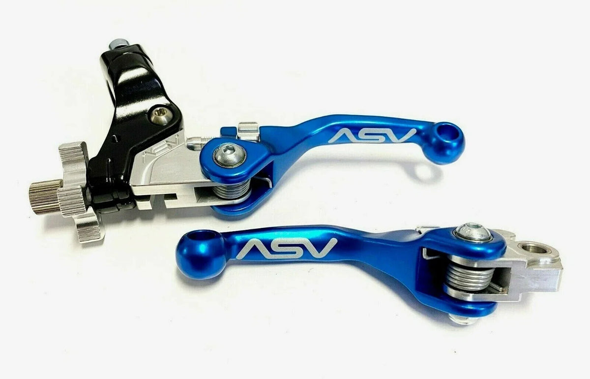 Shorty Brake Clutch Perch Levers Pair for Kawasaki KX 125 250 500 (1990–2006)