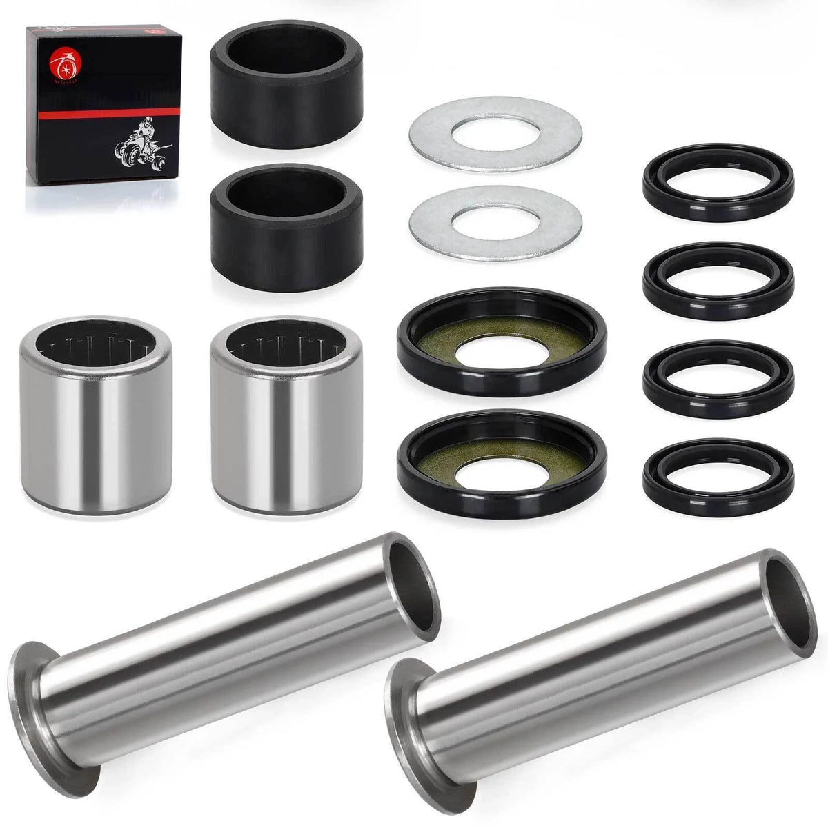 Rear Swing Arm Bearing Seal Bushing Rebuild Kit for Kawasaki KFX400 (2003–2006)