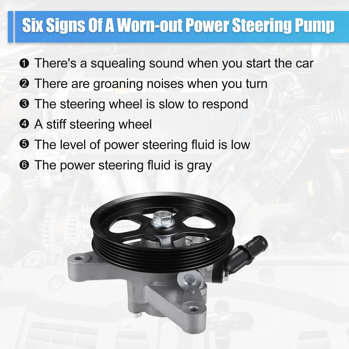 Power Steering Pump Assembly for Honda Accord (2008–2012) No. 56110R70A11