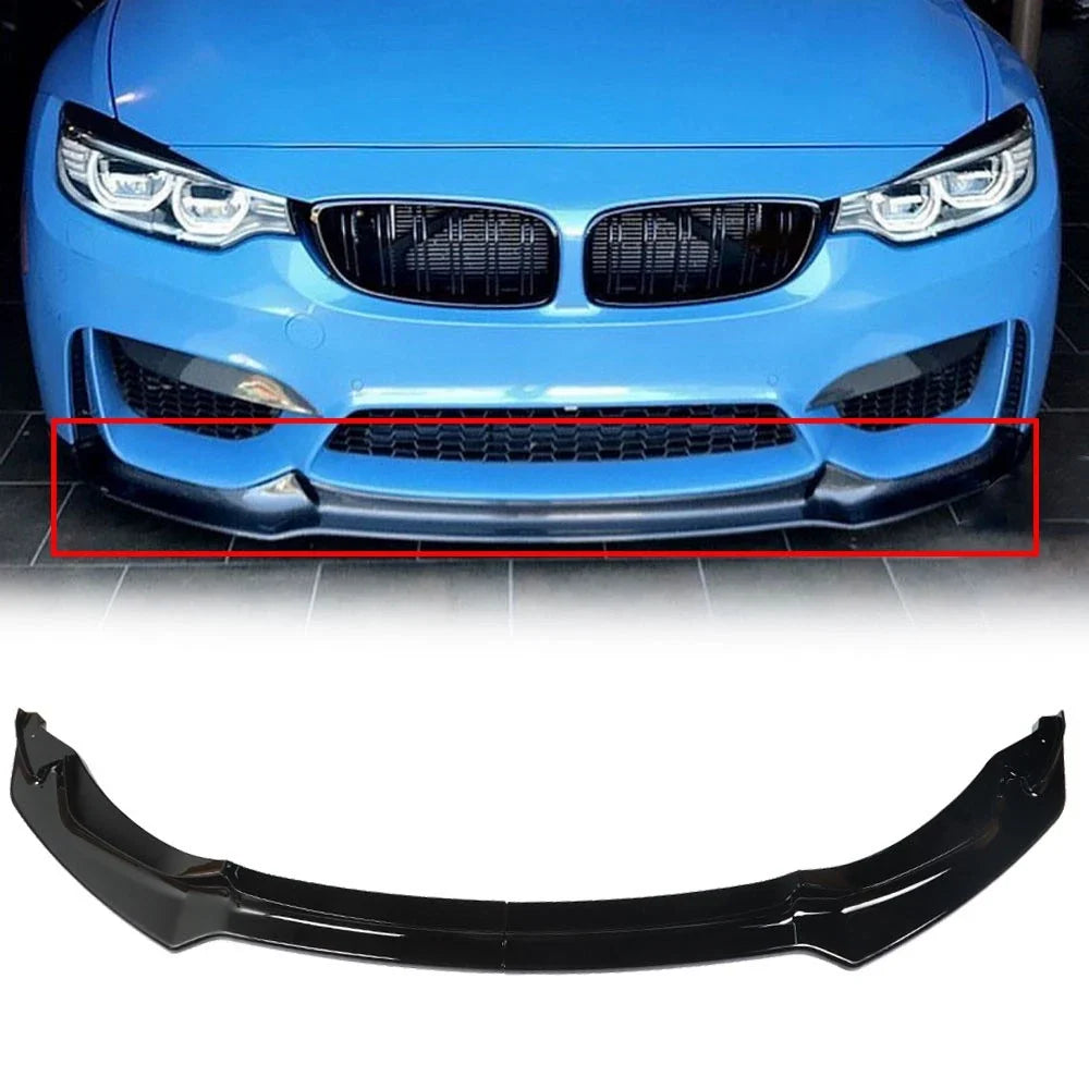 Front Bumper Spoiler Lip for BMW M3 M4 (2015–2020)
