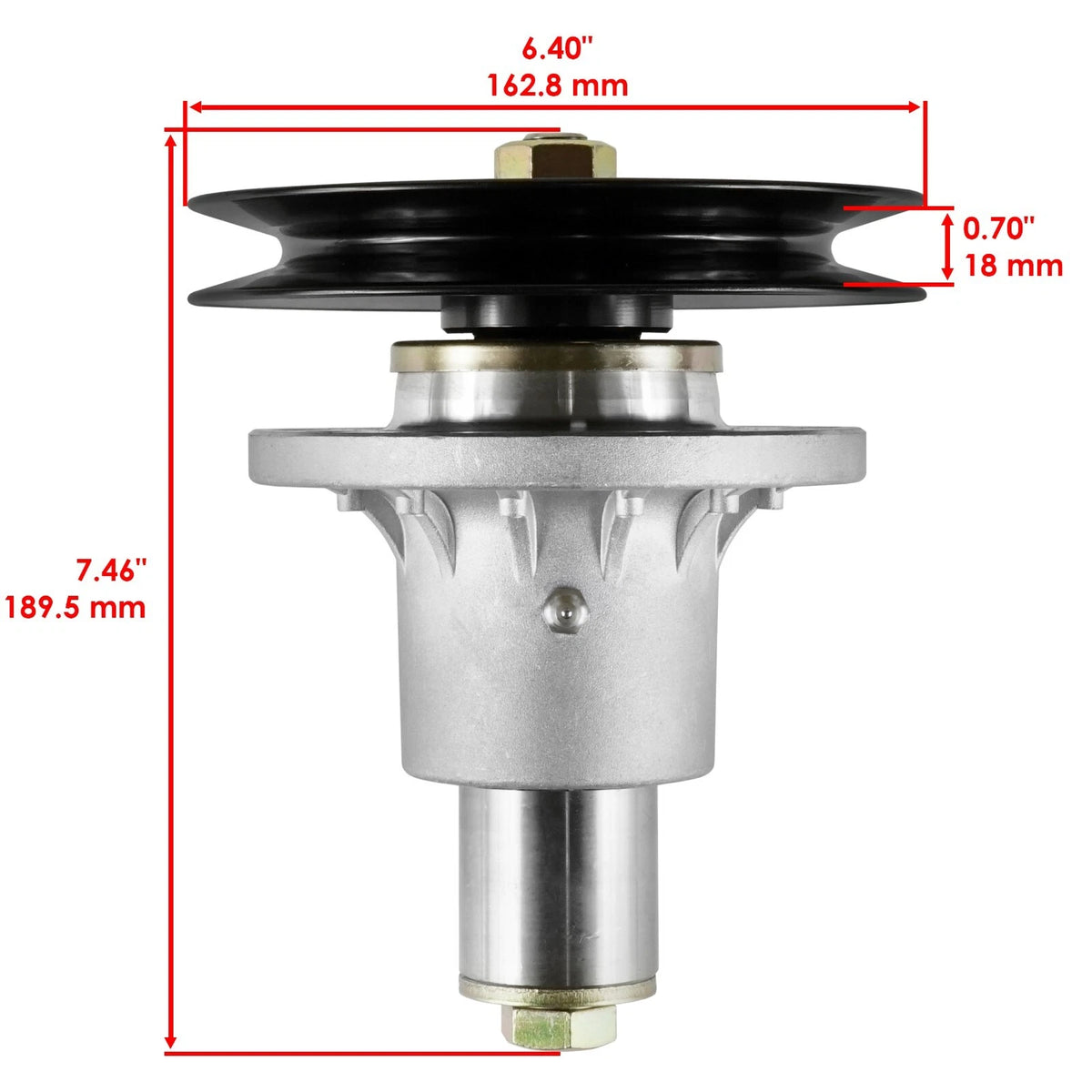 Spindle w/Pulley for Exmark LZ23 LZ25 LZ28 LZ31 (60") (SD181A1004)