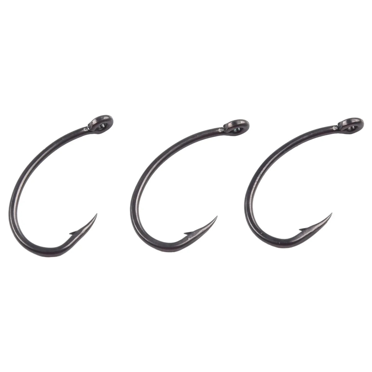 50pcs Curve Shank Hair Rigs for Carp Fishing