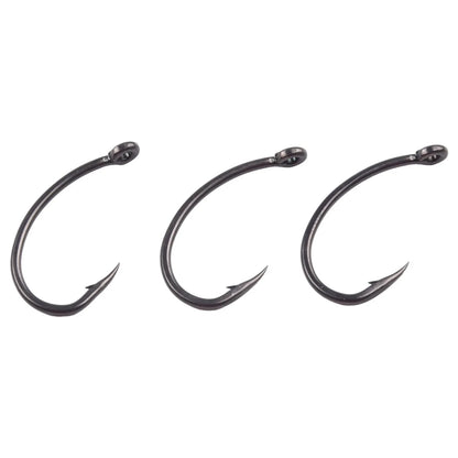 50pcs Curve Shank Hair Rigs for Carp Fishing