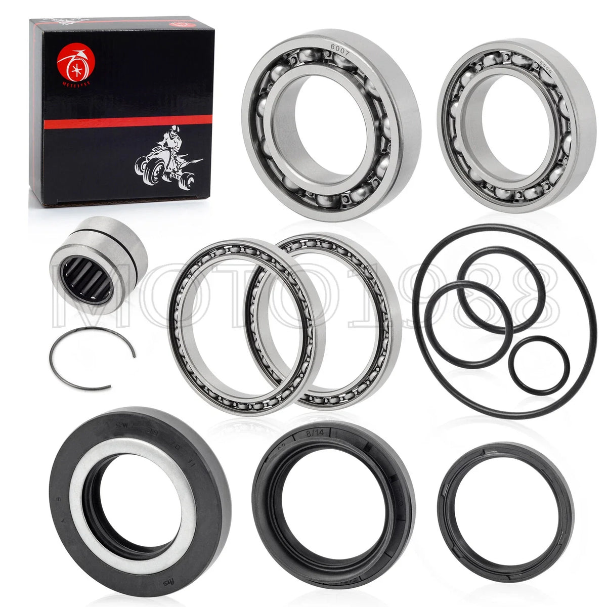 Rear Differential Bearings Seals Kit for Honda Rancher 420 TRX420 (2007–2013)