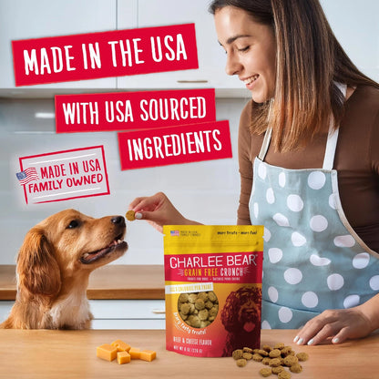 Charlee Bear Crunch Grain Free Dog Treats for Dogs (Pack of 1)