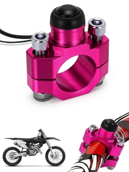 Dirt Bike Engine Stop Start Kill Switch Button with Mounting Backplate