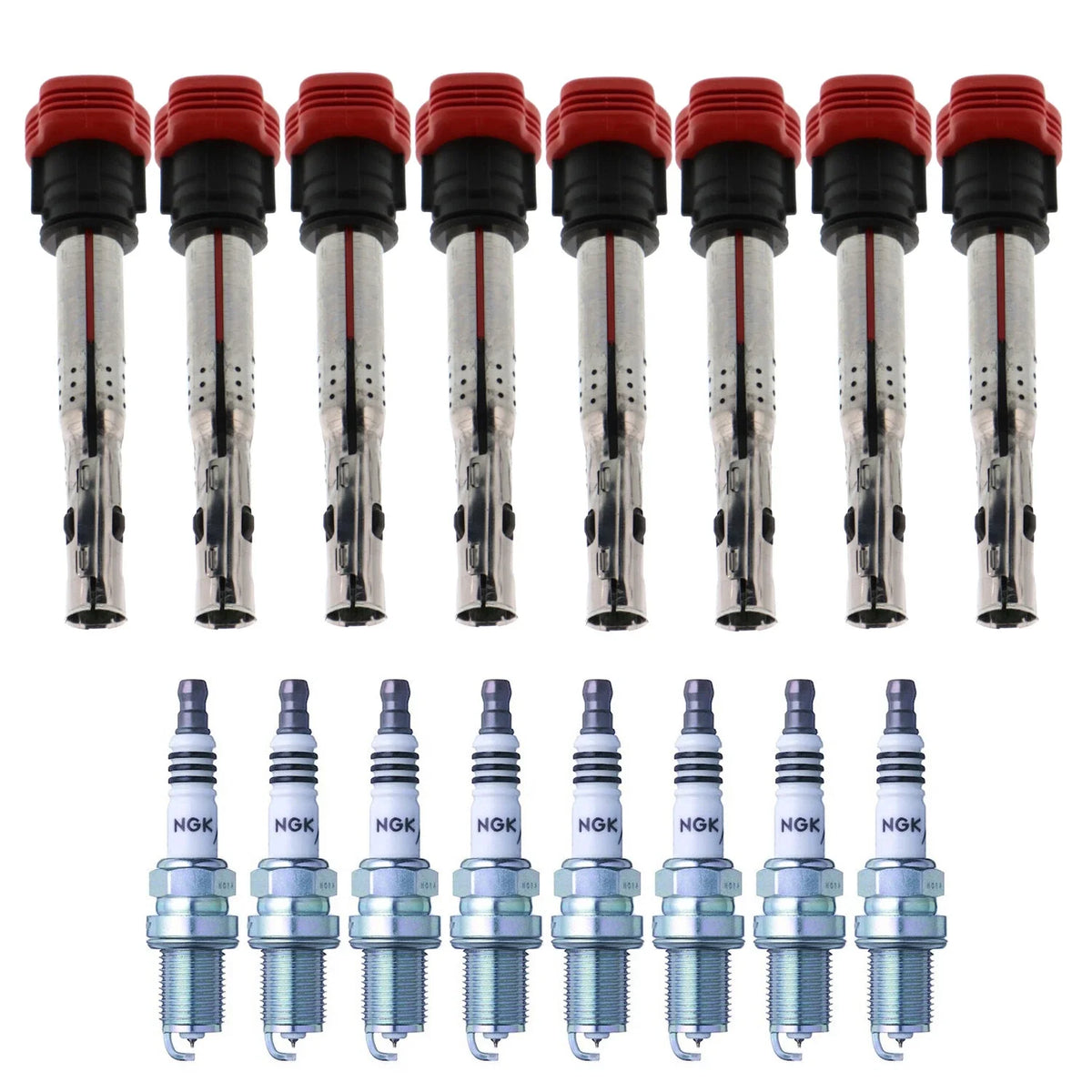 Set of 8 Ignition Coils & Spark Plugs for Audi R8 RS5 S5 RS6 (2008–2021)
