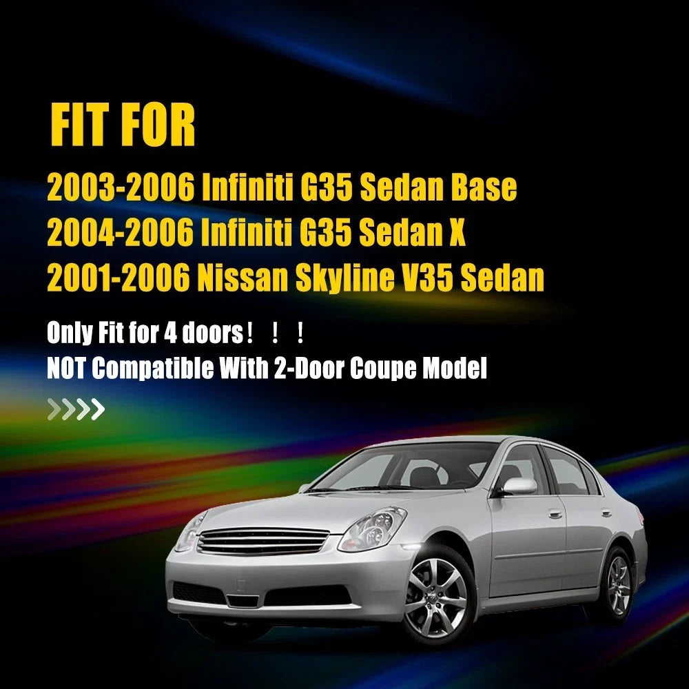 Set of 2 LED Front Bumper Side Marker Lights for Infiniti G35 Sedan (2003–2006)