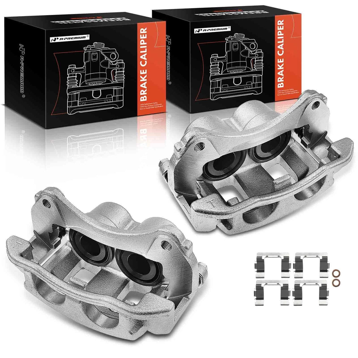 2X Front Brake Calipers for Ford Explorer Mercury Mountaineer (2002–2005) - 1F6033980, 1F8033980, 1L2Z2B120AB, 1L5Z2B120AA