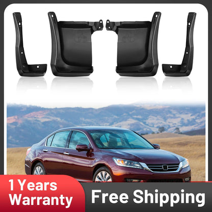 Mud Flaps for Honda Accord 2013–2014 (4Pcs) Front and Rear