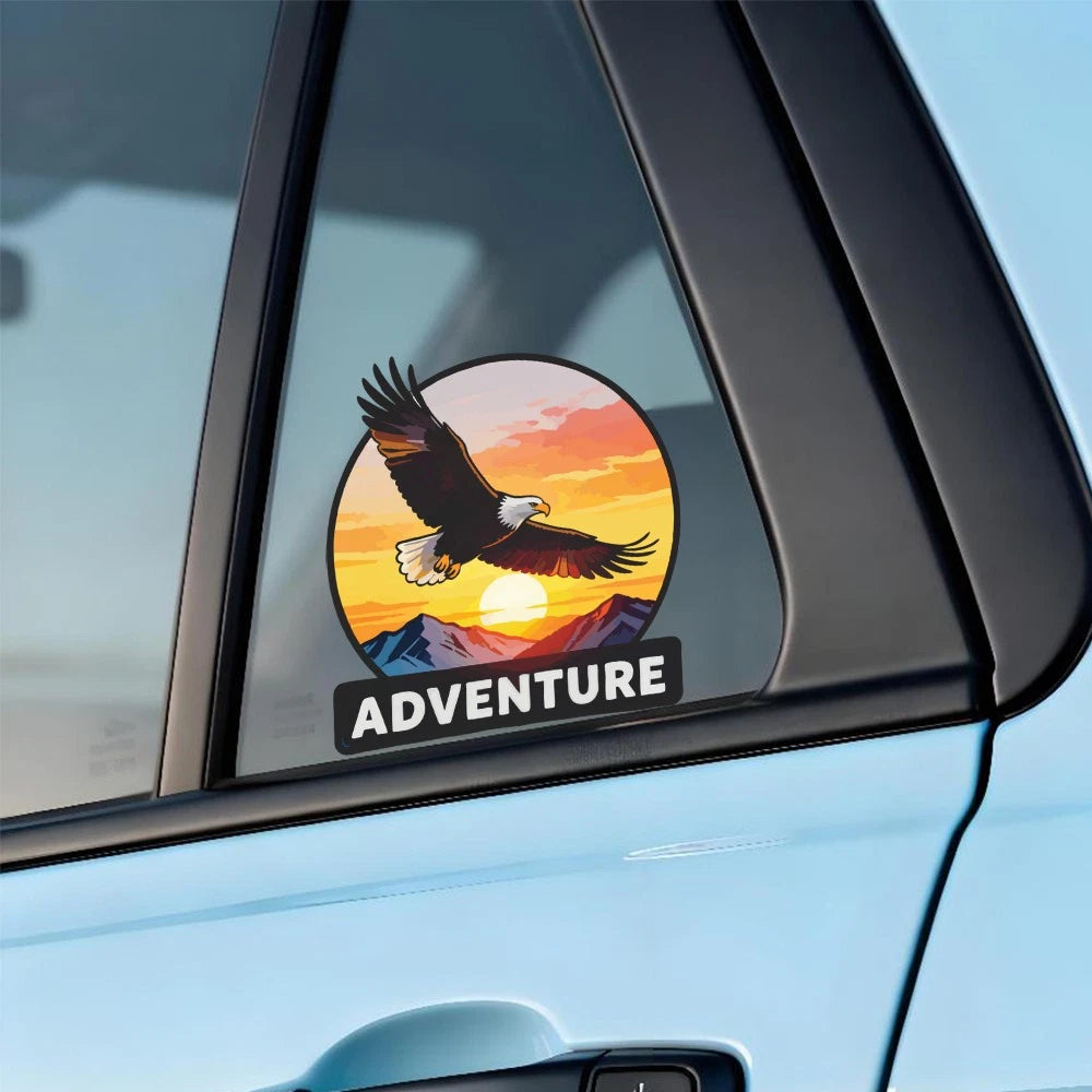 Adventure Eagle Vinyl Sticker for Laptops Cars
