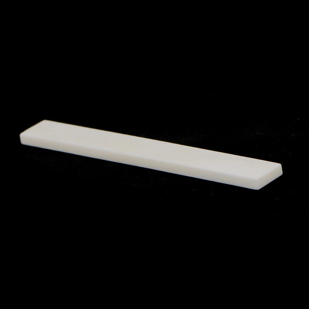 10 Pcs Blank Yellow Bone Saddle Guitar Nut 80x3x10mm for Luthier
