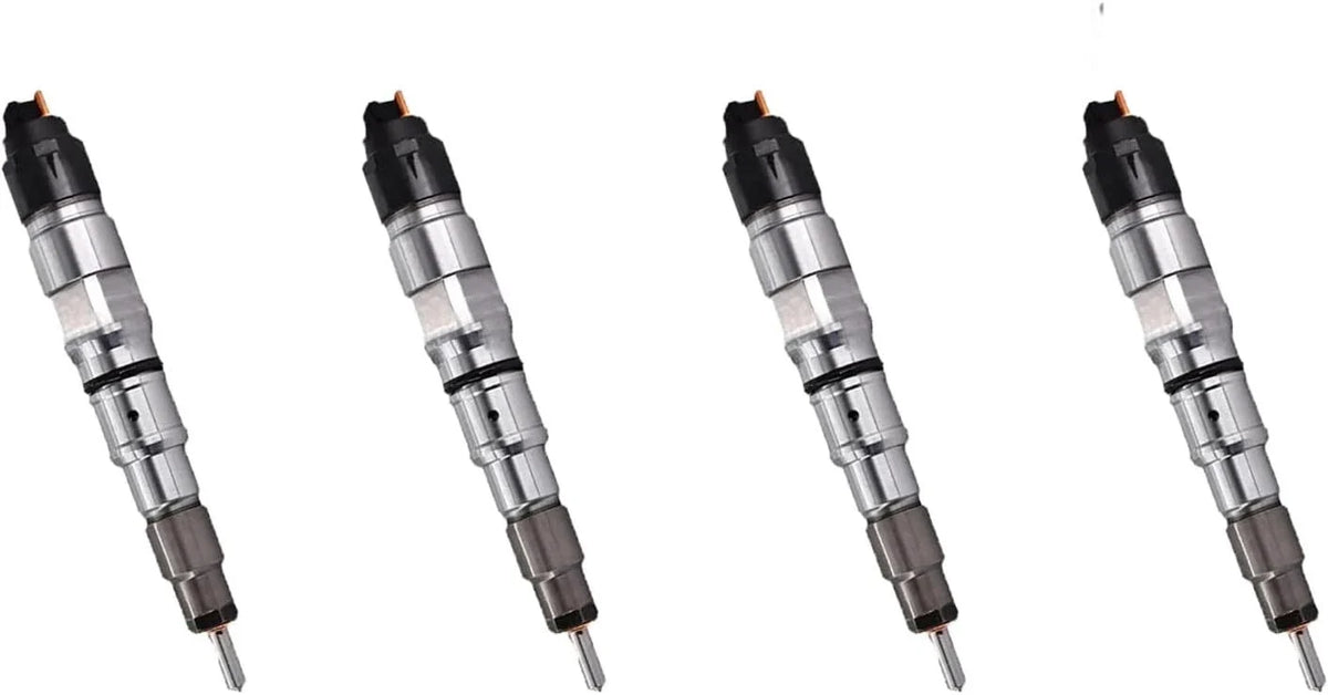 4X Fuel Injector 0445120080 65.10401-7004A for Daewoo Doosan DL06 (2006–2010)