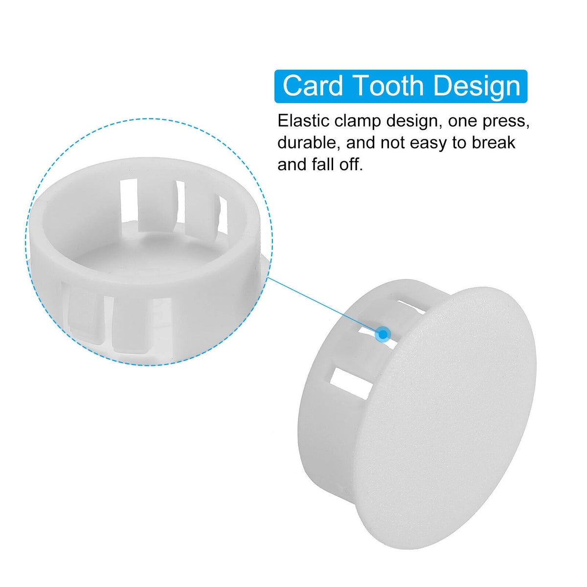 30/60/90/150pcs 1" Plastic Hole Plugs for Various Applications