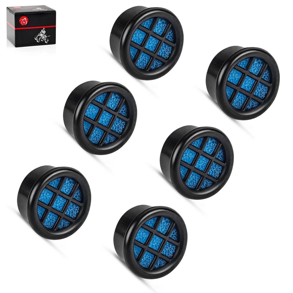 6X Air Filter Cover for ATV UTV Motorcycle (Fits )