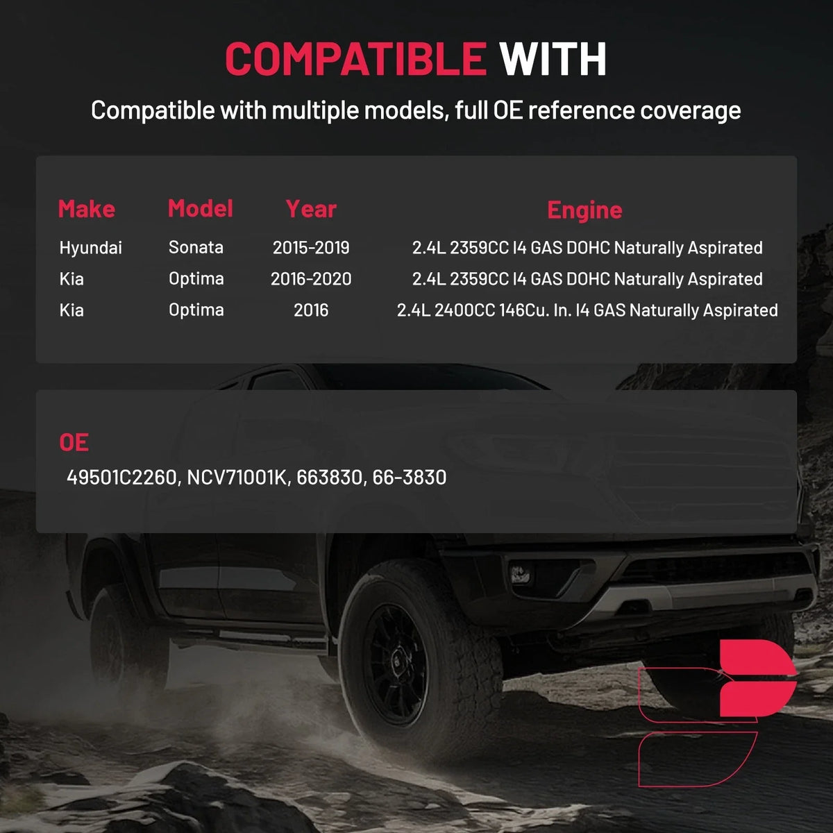 Front Right CV Axle for Hyundai Sonata 2015–2019, Kia Optima 2016–2020