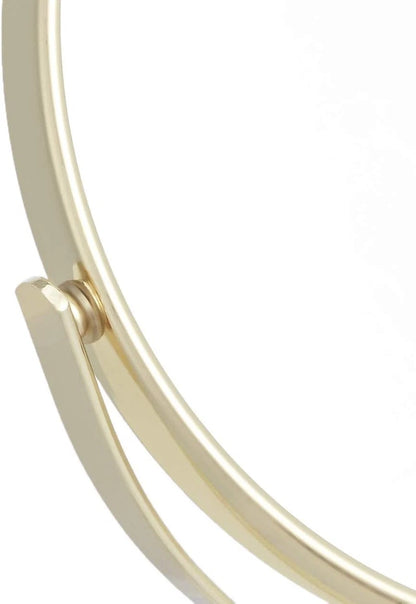 360° Rotation Double Sided Vanity Mirror for Tabletop Use (1X/5X Magnification)