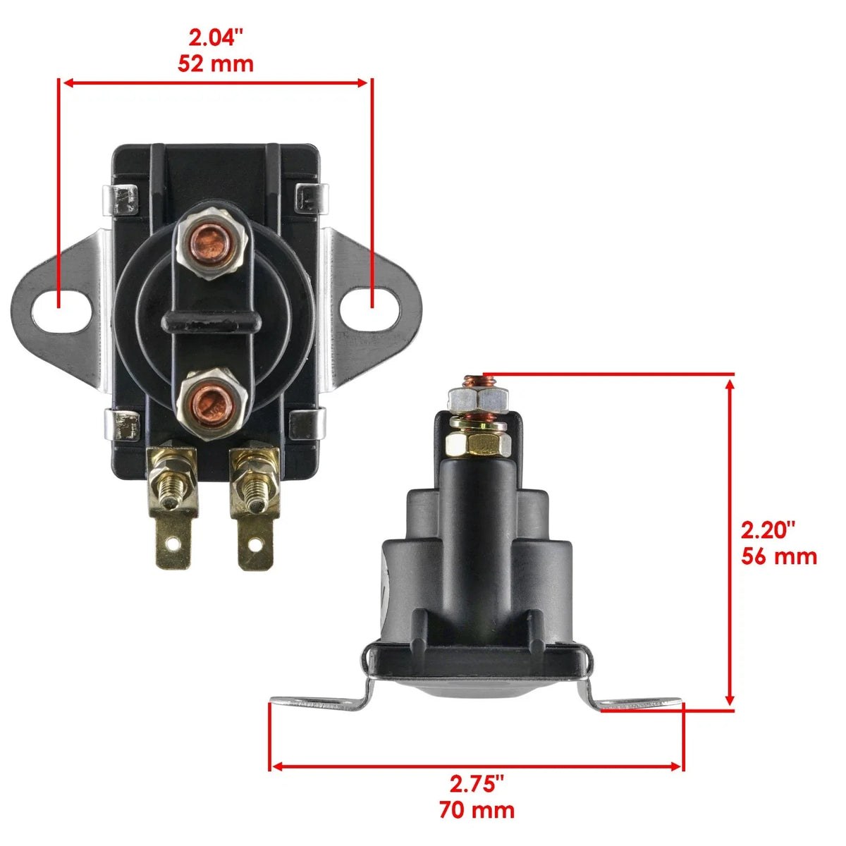 2X Starter Solenoid Relays for Mercury Marine 35HP 50HP 150HP (1989)