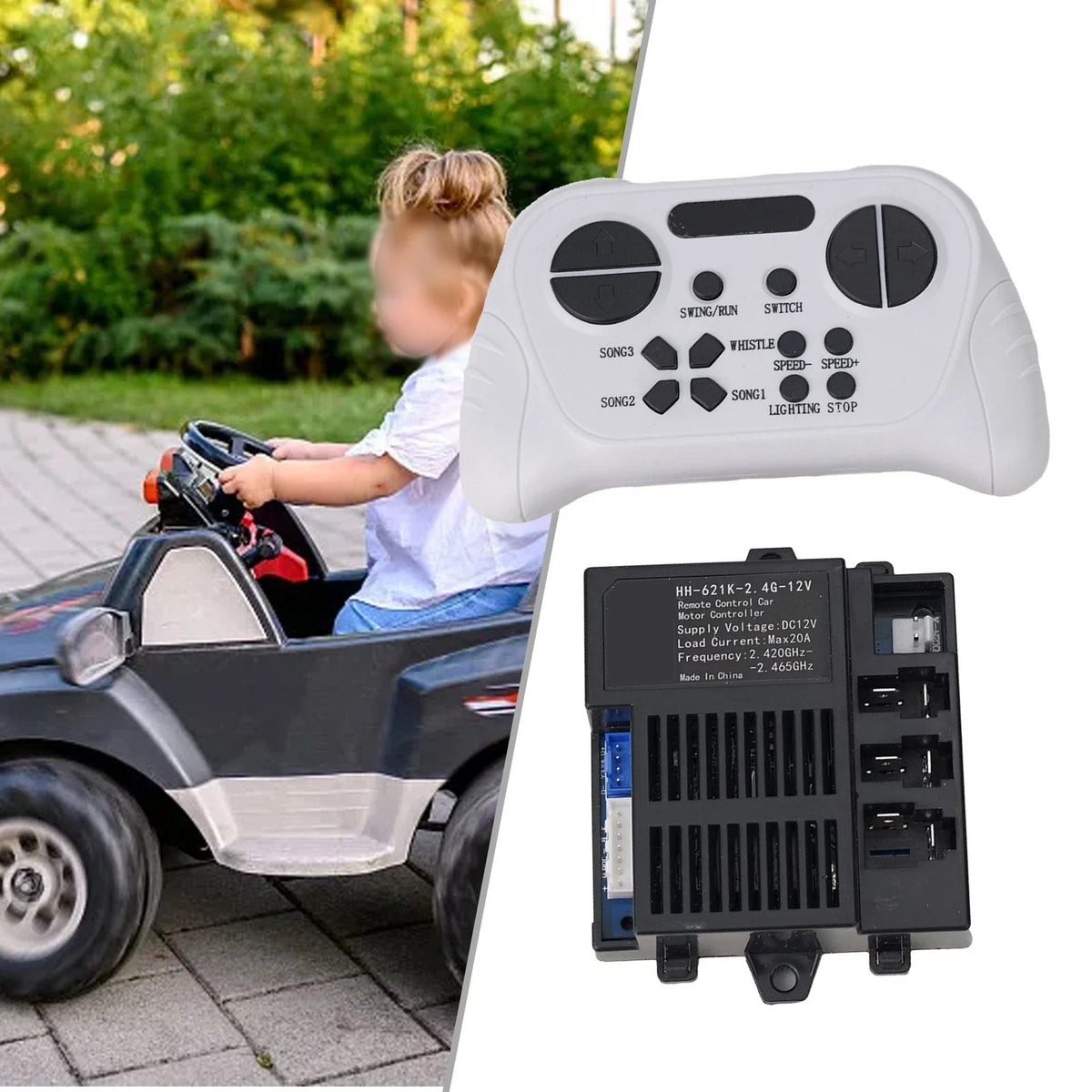 2X 4G Remote Control for HH 621K Electric Cars