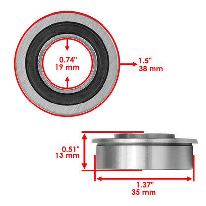 Front Wheel Bearing for Snapper (250814B, 250815B, 250816B, 25083S, 25084S, 25086S)